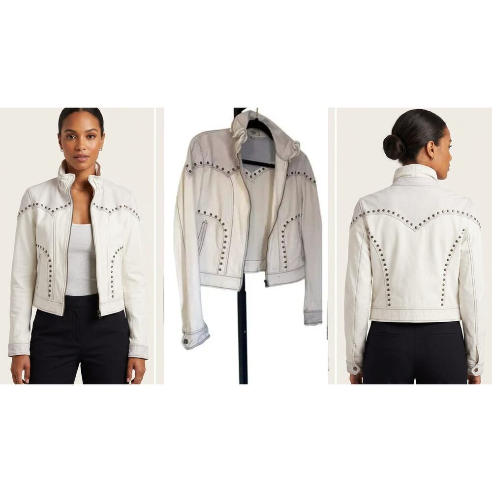 JAKETT New York Genuine Leather and Twill Lightweight Zip Jacket